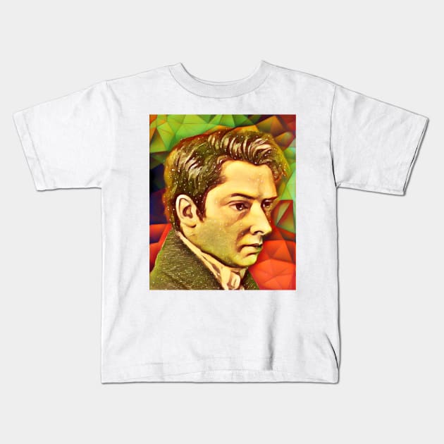 William Hazlitt Snow Portrait | William Hazlitt Artwork 15 Kids T-Shirt by JustLit